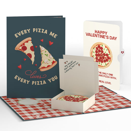 Pizza Love Valentine's Day Pop-Up Card and Sentiment Set