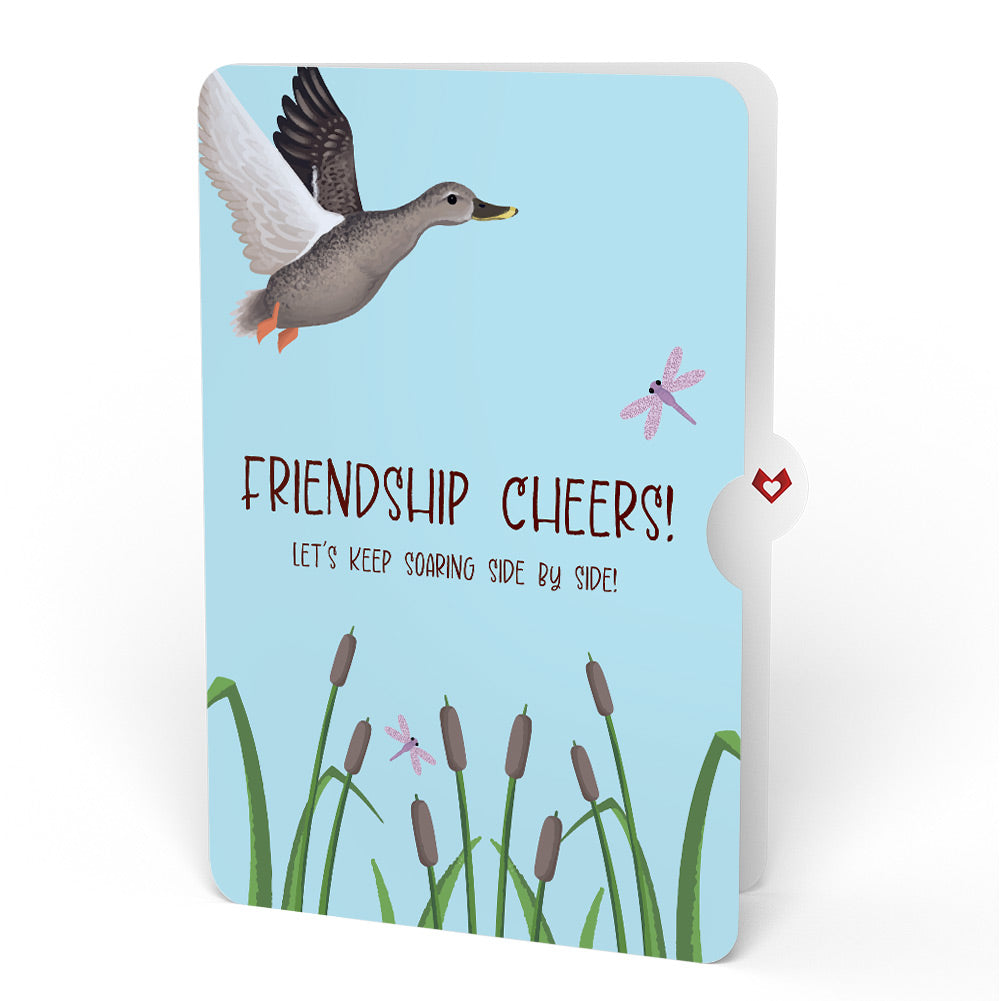 Pondside Mallard Ducks Friendship Pop-Up Card and Sentiment Set