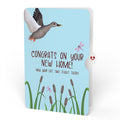 Pondside Mallard Ducks Housewarming Pop-Up Card and Sentiment Set