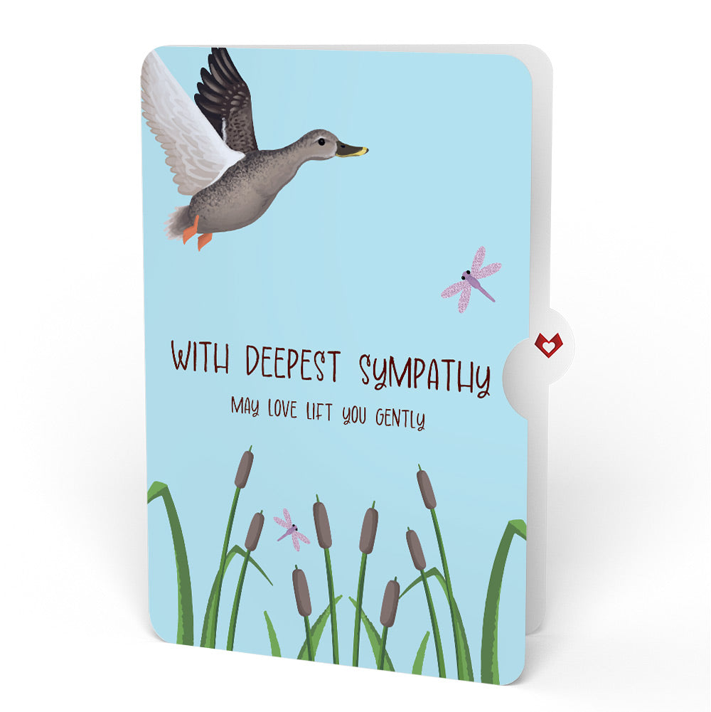 Pondside Mallard Ducks Sympathy Pop-Up Card and Sentiment Set