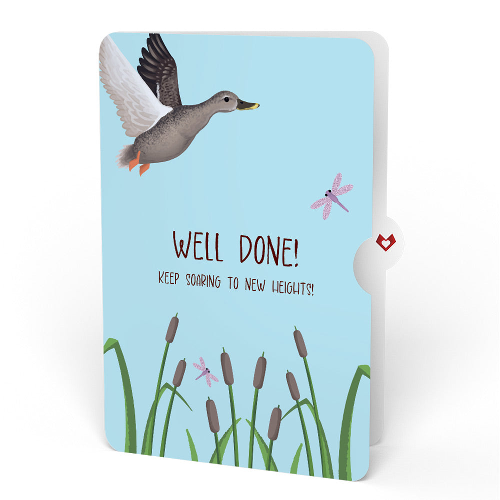 Pondside Mallard Ducks Congratulations Pop-Up Card and Sentiment Set