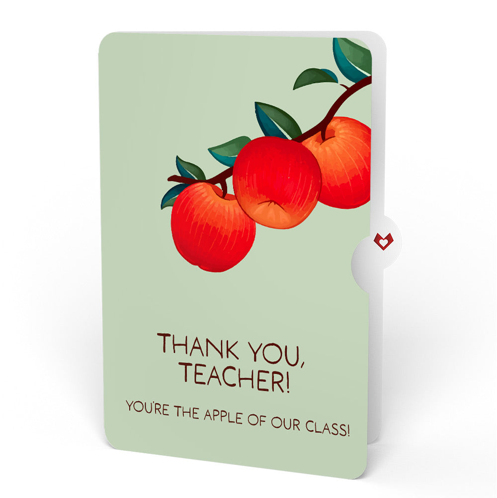 Apple Tree Thank you Pop-Up Card and Sentiment Set for Teacher