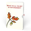Golden Hour Sunflower Engagement Suncatcher Bouquet and Sentiment Set