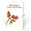 Golden Hour Sunflower Sympathy Suncatcher Bouquet and Sentiment Set