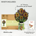Golden Hour Sunflower Love Suncatcher Bouquet and Sentiment Set