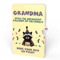 Go Feral Raccoon Birthday Pop-Up Card and Sentiment Set for Grandmother