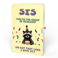 Go Feral Raccoon Birthday Pop-Up Card and Sentiment Set for Sister