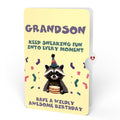 Go Feral Raccoon Birthday Pop-Up Card and Sentiment Set for Grandson
