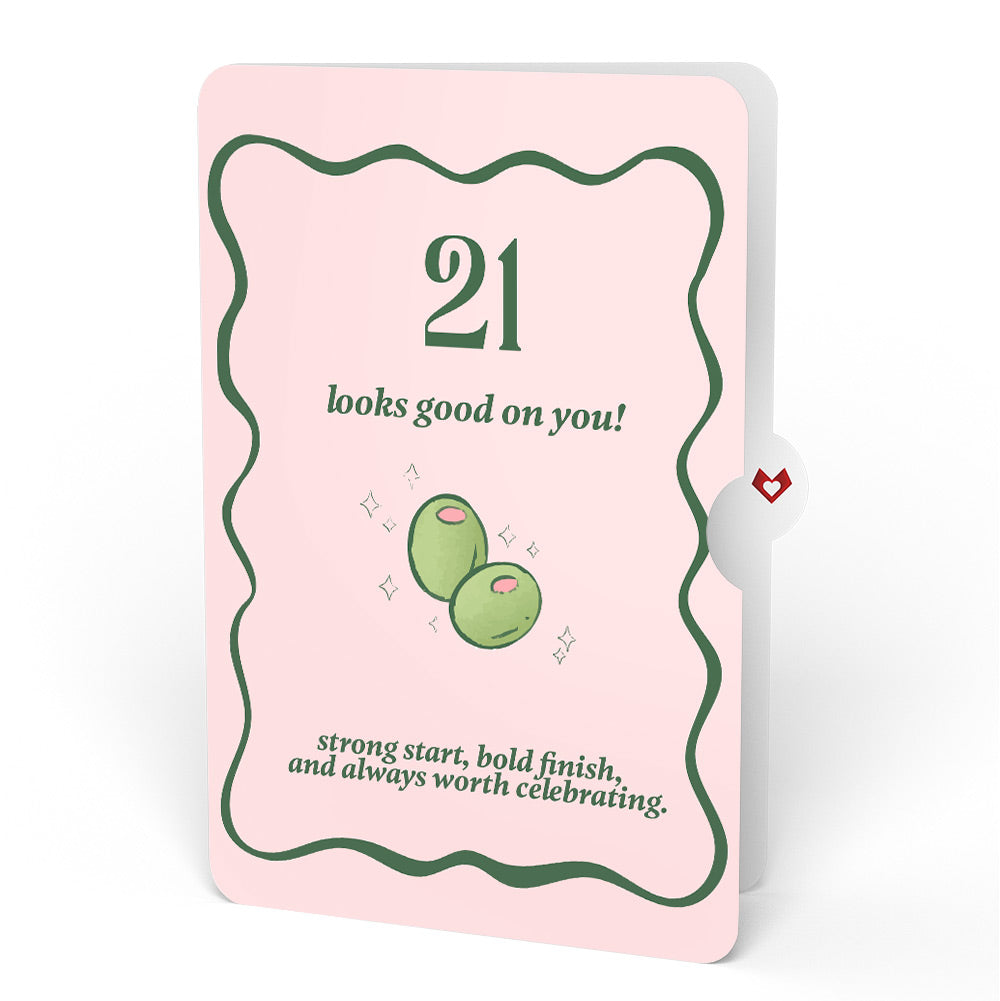 Just a Tini Bit Older 21st Birthday Pop-Up Card and Sentiment Set