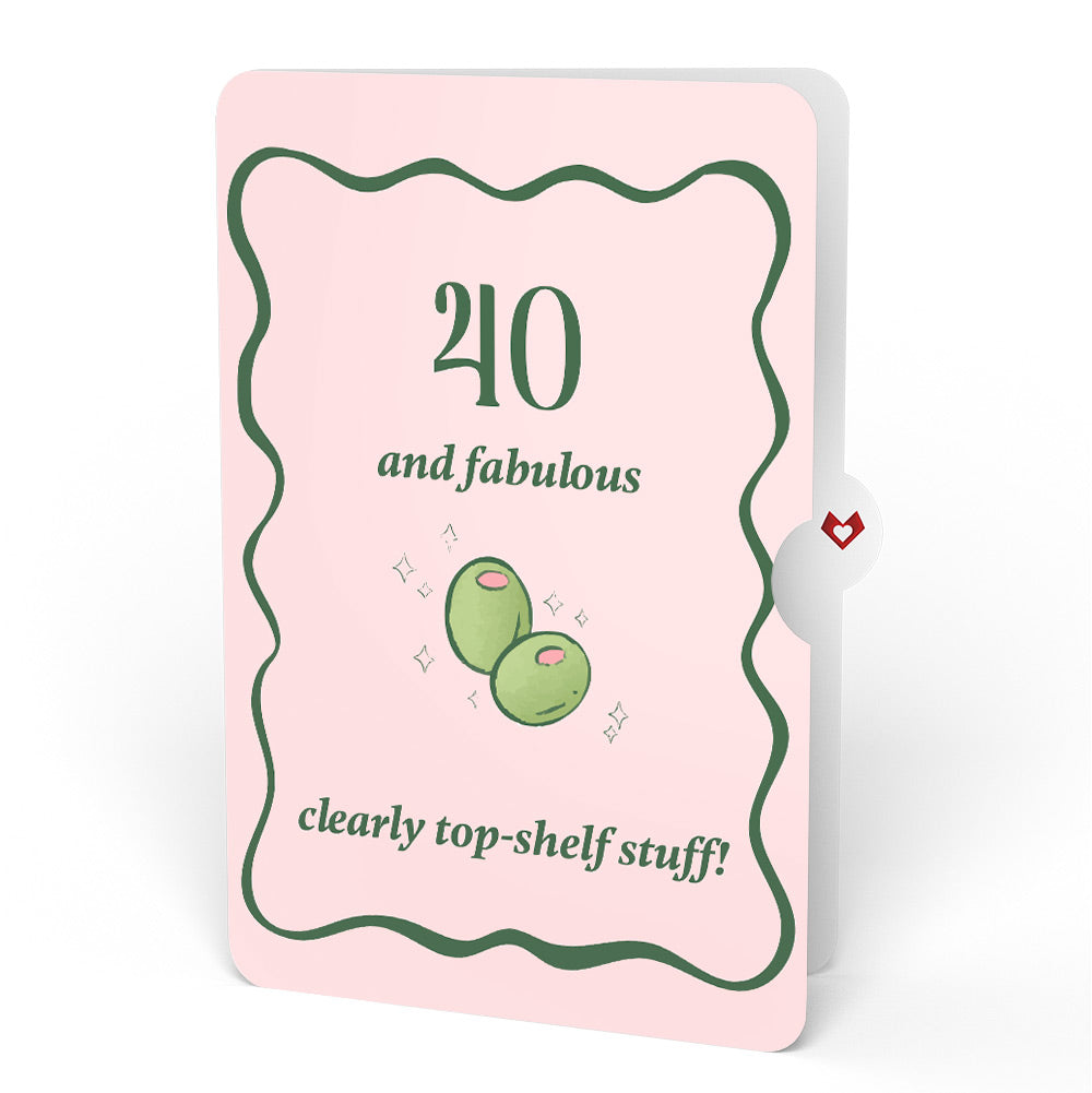 Just a Tini Bit Older 40th Birthday Pop-Up Card and Sentiment Set