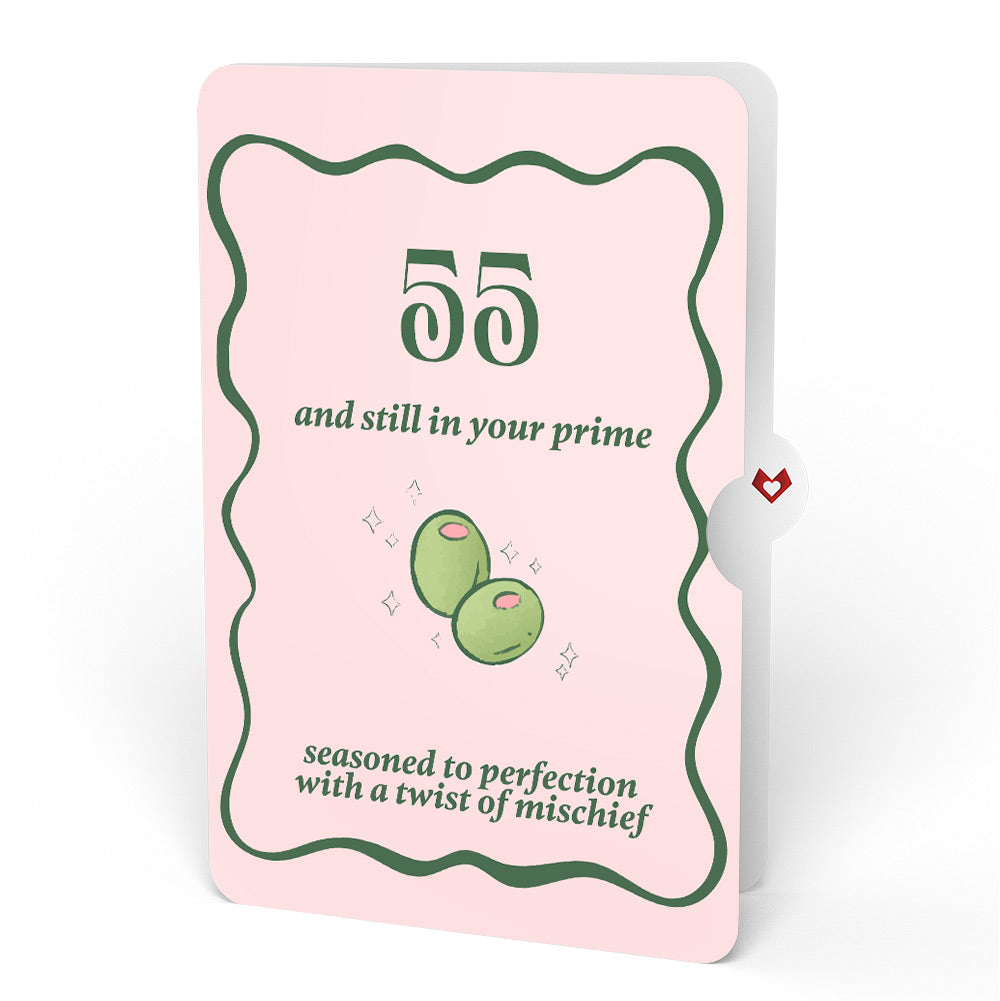 Just a Tini Bit Older 55th Birthday Pop-Up Card and Sentiment Set