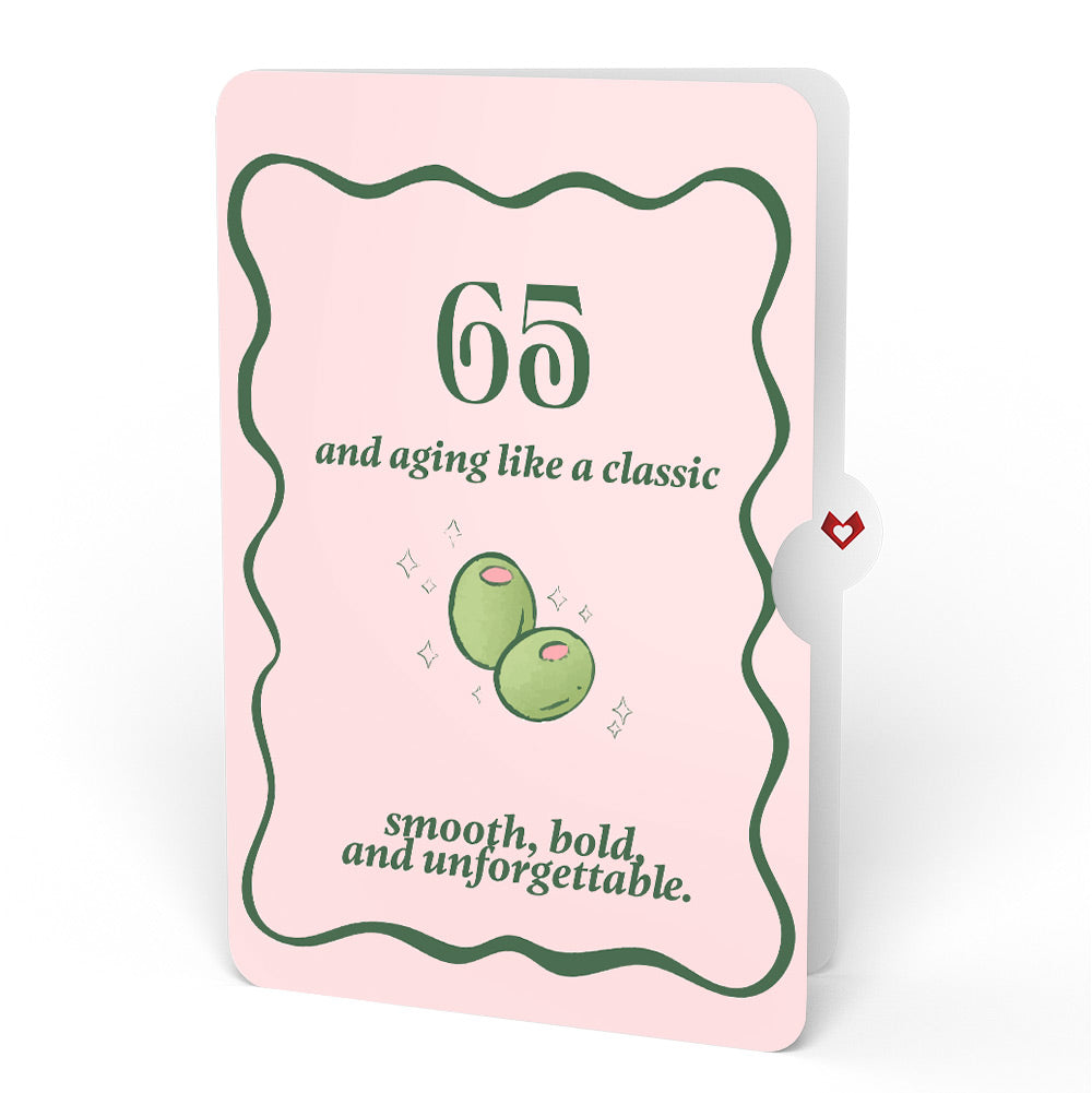 Just a Tini Bit Older 65th Birthday Pop-Up Card and Sentiment Set