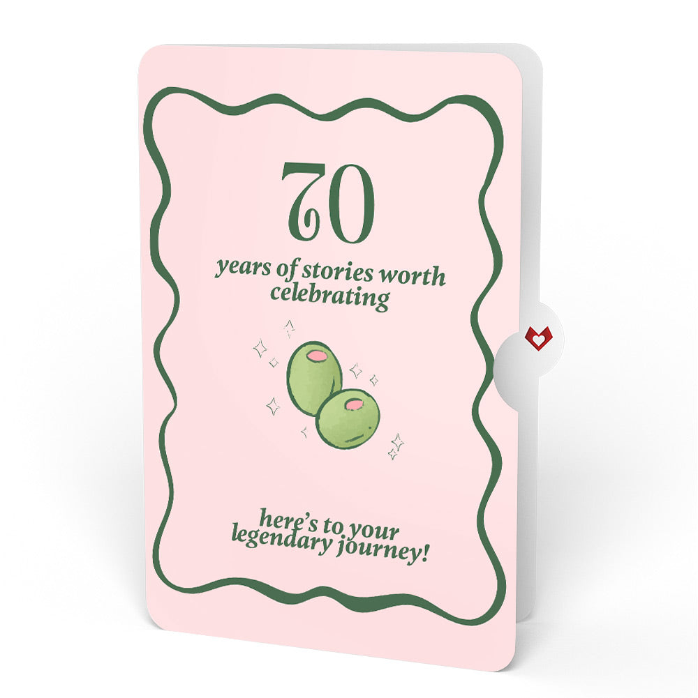 Just a Tini Bit Older 70th Birthday Pop-Up Card and Sentiment Set