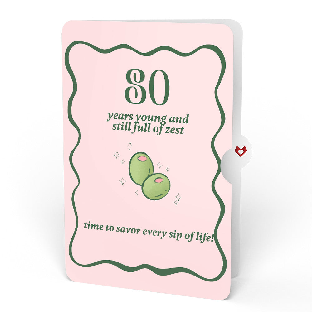 Just a Tini Bit Older 80th Birthday Pop-Up Card and Sentiment Set