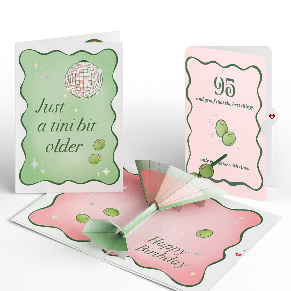 Just a Tini Bit Older 95th Birthday Pop-Up Card and Sentiment Set
