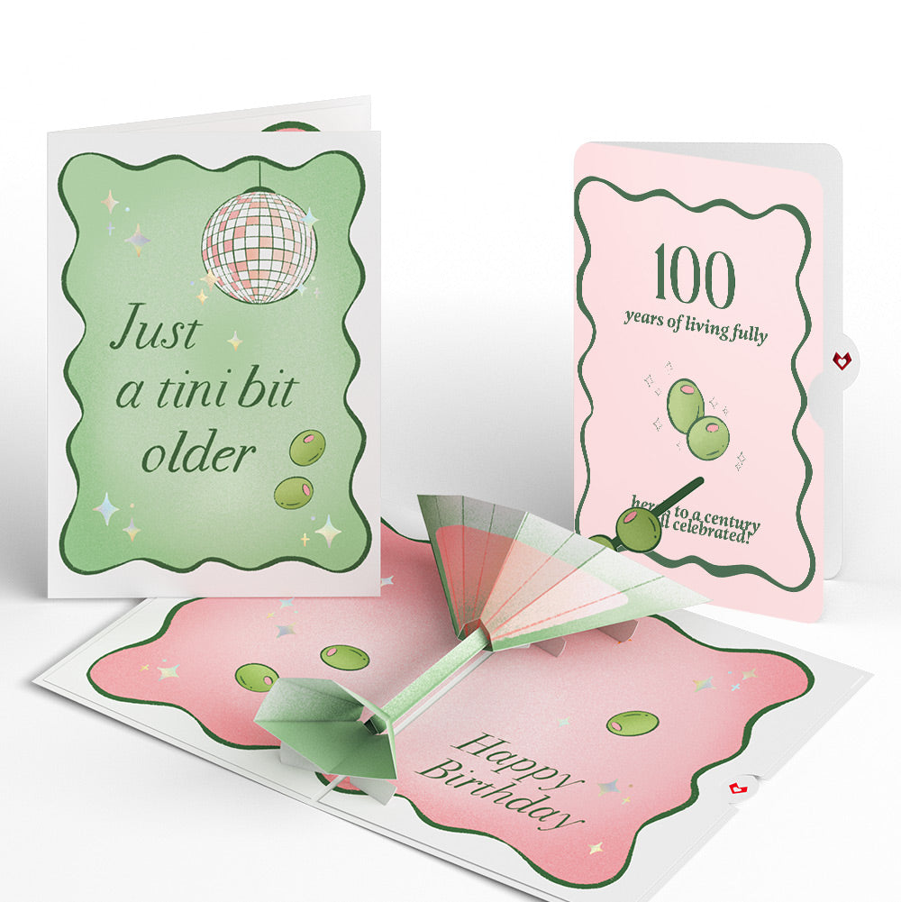Just a Tini Bit Older 100th Birthday Pop-Up Card and Sentiment Set
