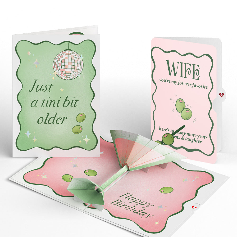 Just a Tini Bit Older Birthday Pop-Up Card and Sentiment Set for Wife