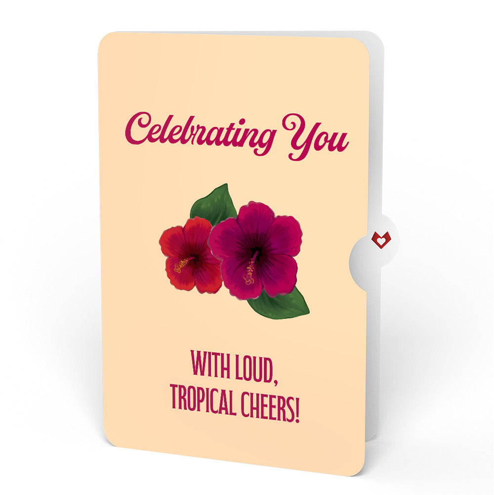 Rainforest Toucan Celebrating You Pop-Up Card and Hibiscus Sentiment Set