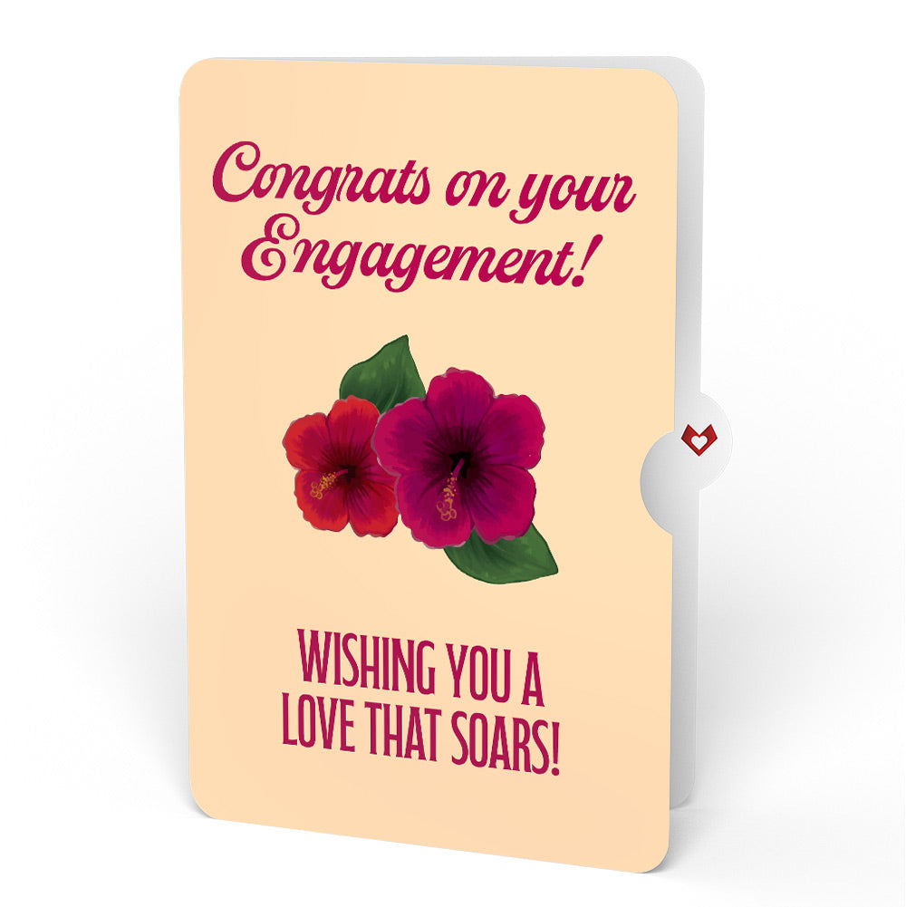 Rainforest Toucan Engagement Pop-Up Card and Hibiscus Sentiment Set