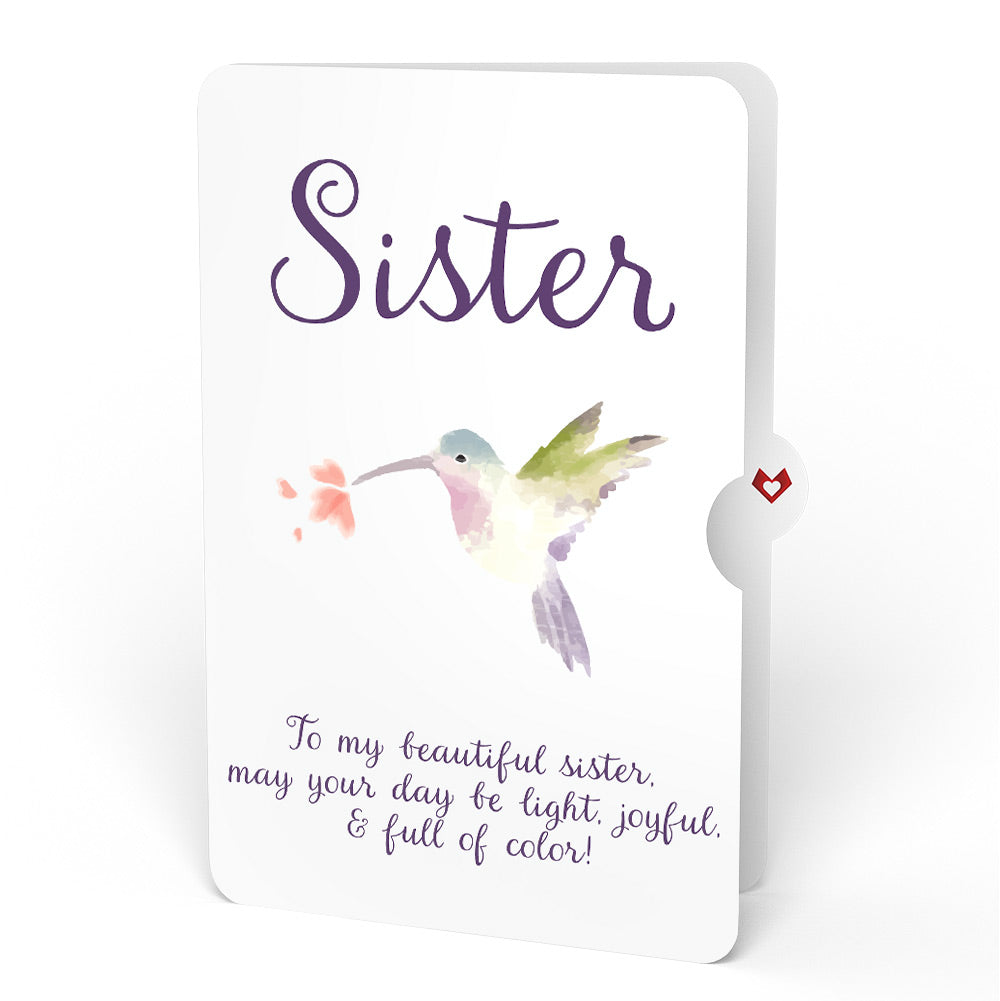 Hummingbird Birthday Pop-Up Card and Sentiment Set for Sister
