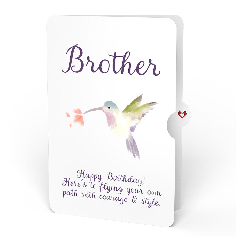 Hummingbird Birthday Pop-Up Card and Sentiment Set for Brother