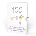 Hummingbird 100th Birthday Pop-Up Card and Sentiment Set