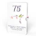 Hummingbird 75th Birthday Pop-Up Card and Sentiment Set