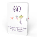 Hummingbird 60th Birthday Pop-Up Card and Sentiment Set
