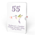 Hummingbird 55th Birthday Pop-Up Card and Sentiment Set