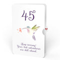 Hummingbird 45th Birthday Pop-Up Card and Sentiment Set