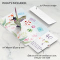 Hummingbird 40th Birthday Pop-Up Card and Sentiment Set