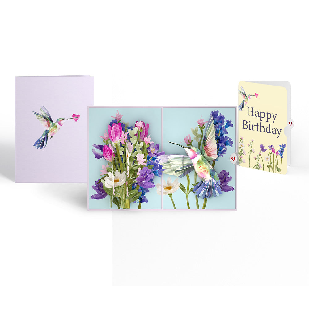 Love in Bloom Hummingbird Birthday Pop-Up Card and Sentiment Set