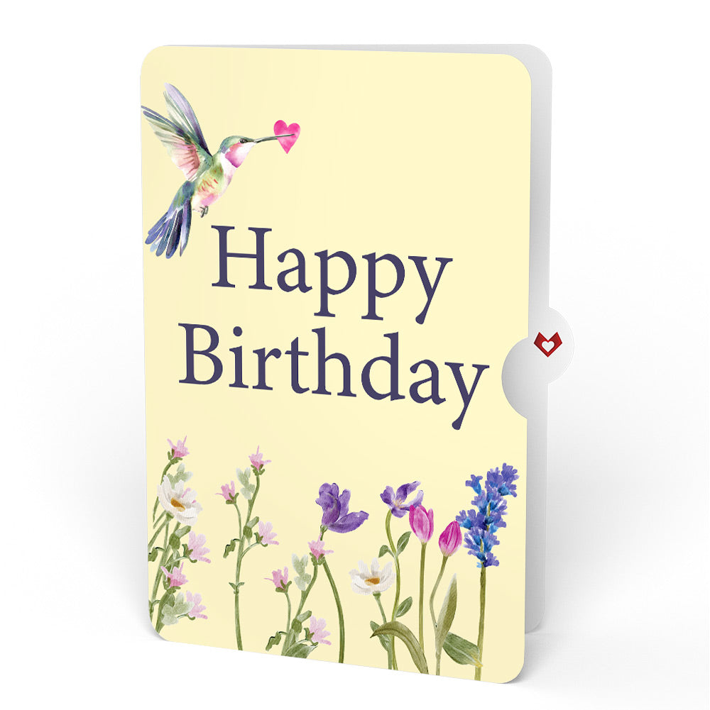 Love in Bloom Hummingbird Birthday Pop-Up Card and Sentiment Set