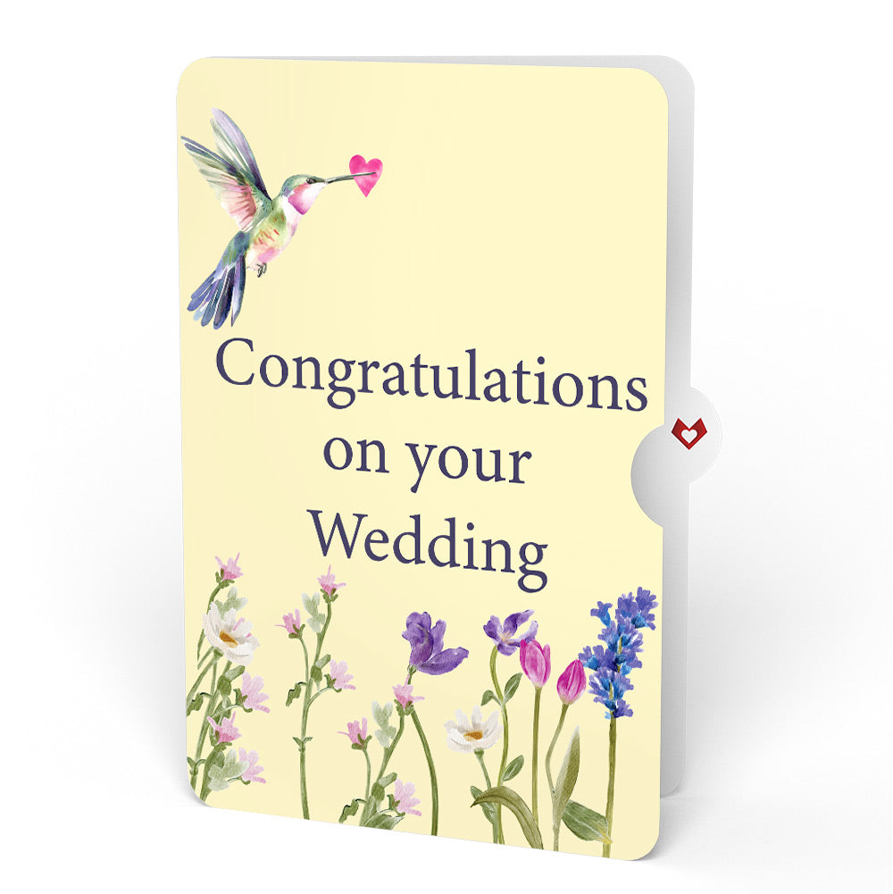 Love in Bloom Hummingbird Wedding Pop-Up Card and Sentiment Set