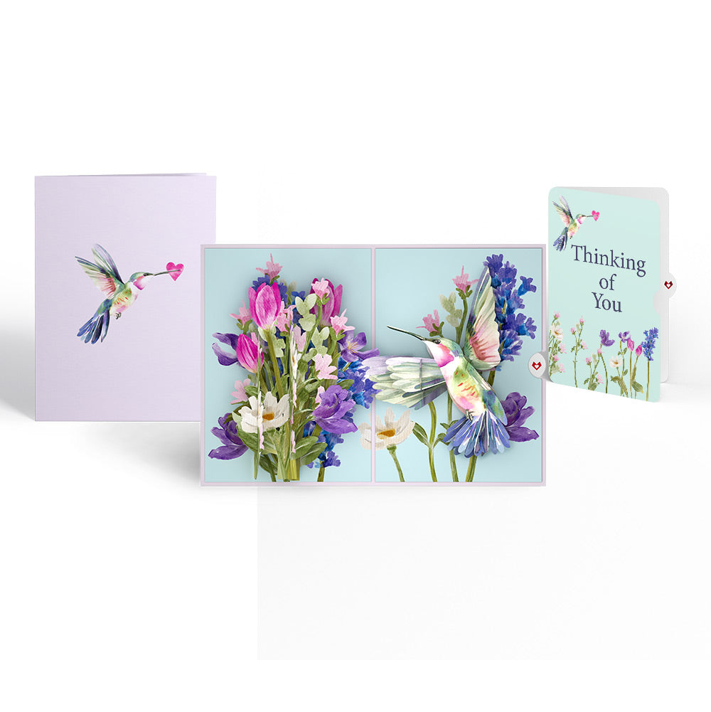 Love in Bloom Hummingbird Thinking of You Pop-Up Card and Sentiment Set