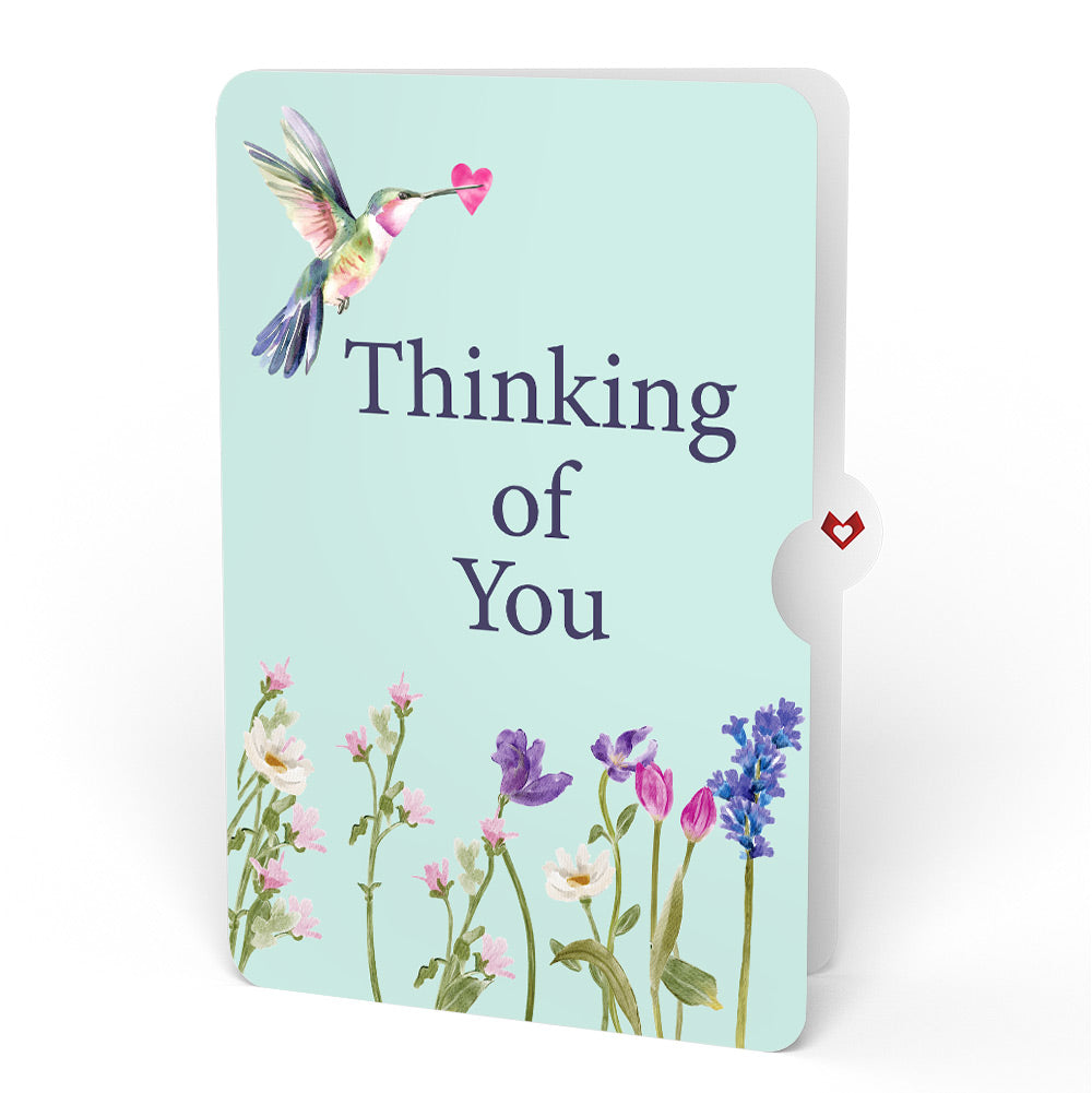 Love in Bloom Hummingbird Thinking of You Pop-Up Card and Sentiment Set