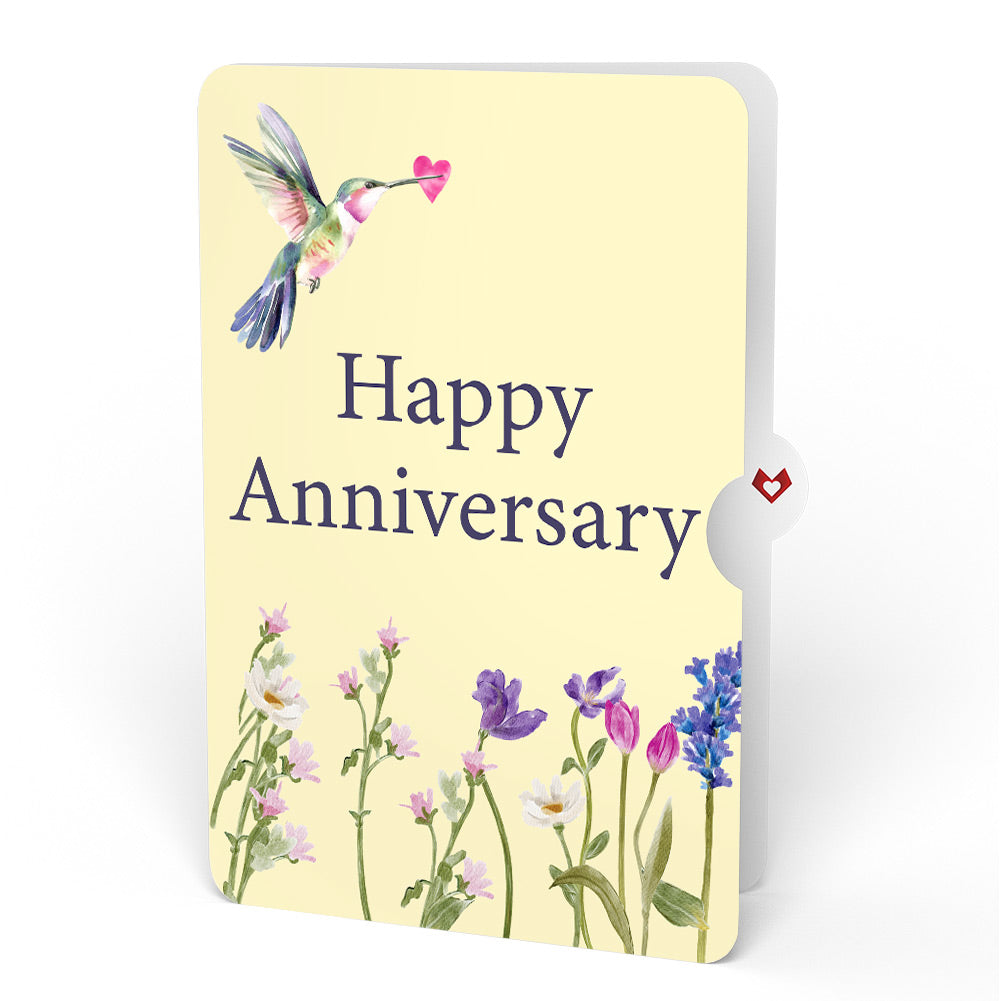 Love in Bloom Hummingbird Anniversary Pop-Up Card and Sentiment Set
