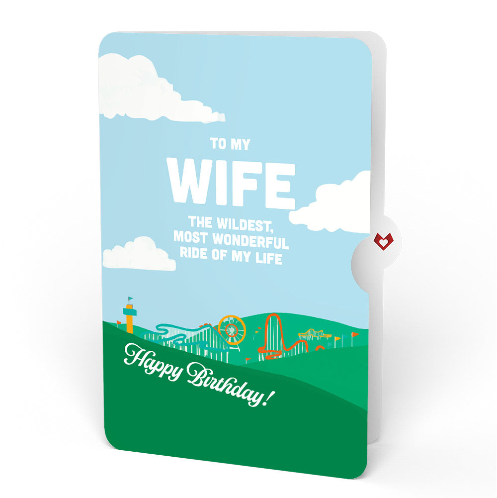 Over the Hill Birthday Pop-Up Card and Sentiment Set for Wife