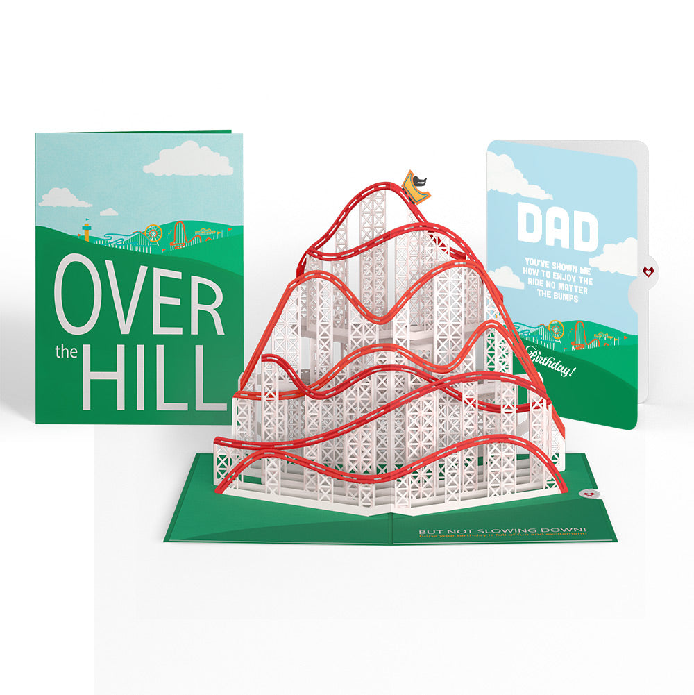 Over the Hill Birthday Pop-Up Card and Sentiment Set for Dad