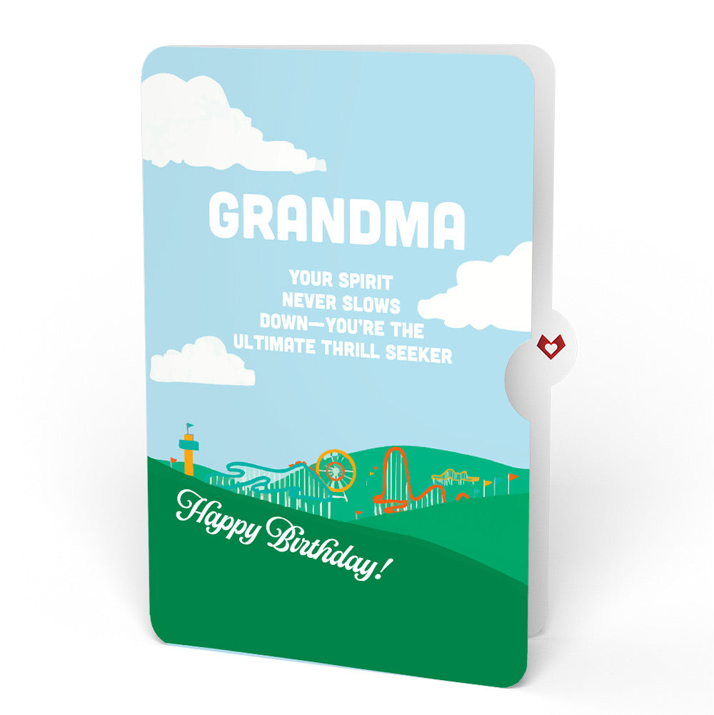 Over the Hill Birthday Pop-Up Card and Sentiment Set for Grandmother