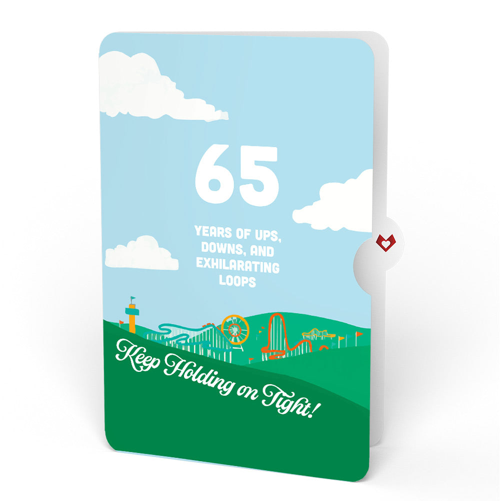 Over the Hill 65th Birthday Pop-Up Card and Sentiment Set