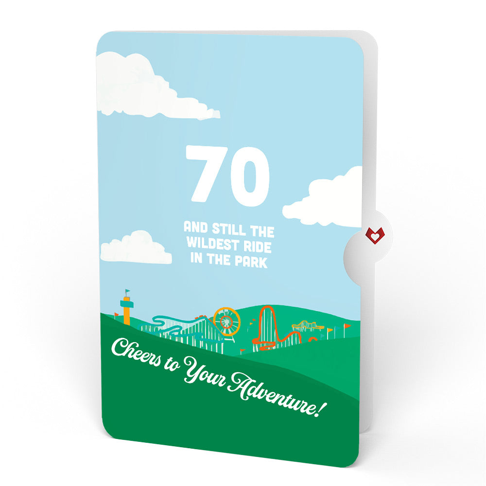 Over the Hill 70th Birthday Pop-Up Card and Sentiment Set