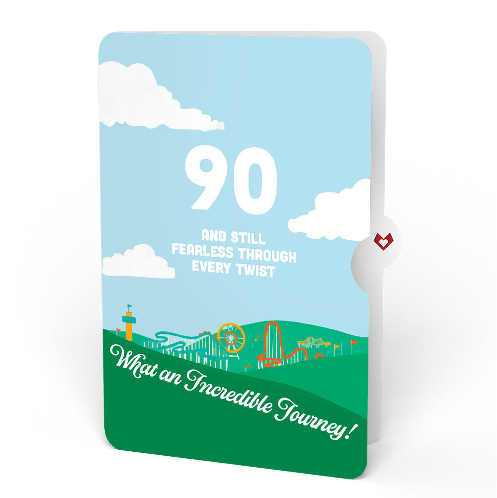 Over the Hill 90th Birthday Pop-Up Card and Sentiment Set