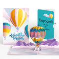 Adventure Awaits Hot Air Balloon Engagement Pop-Up Card and Sentiment Set