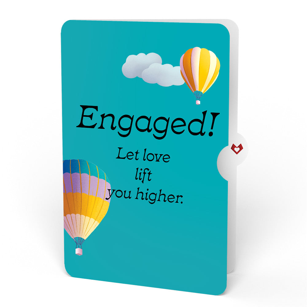 Adventure Awaits Hot Air Balloon Engagement Pop-Up Card and Sentiment Set