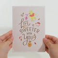 Disney's Winnie the Pooh Life Is Sweeter With You Pop-Up Card