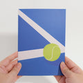 On the Court Tennis Pop-Up Card