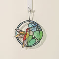 Smile to Your Heart Hummingbird Suncatcher Card