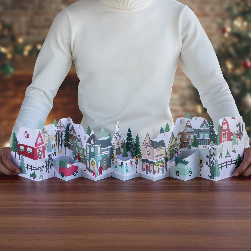 Holiday Stroll Loooooong Card™ (Expands to 2 feet)