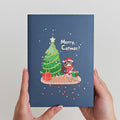 Merry Catmas Slicegami Ornament Card™